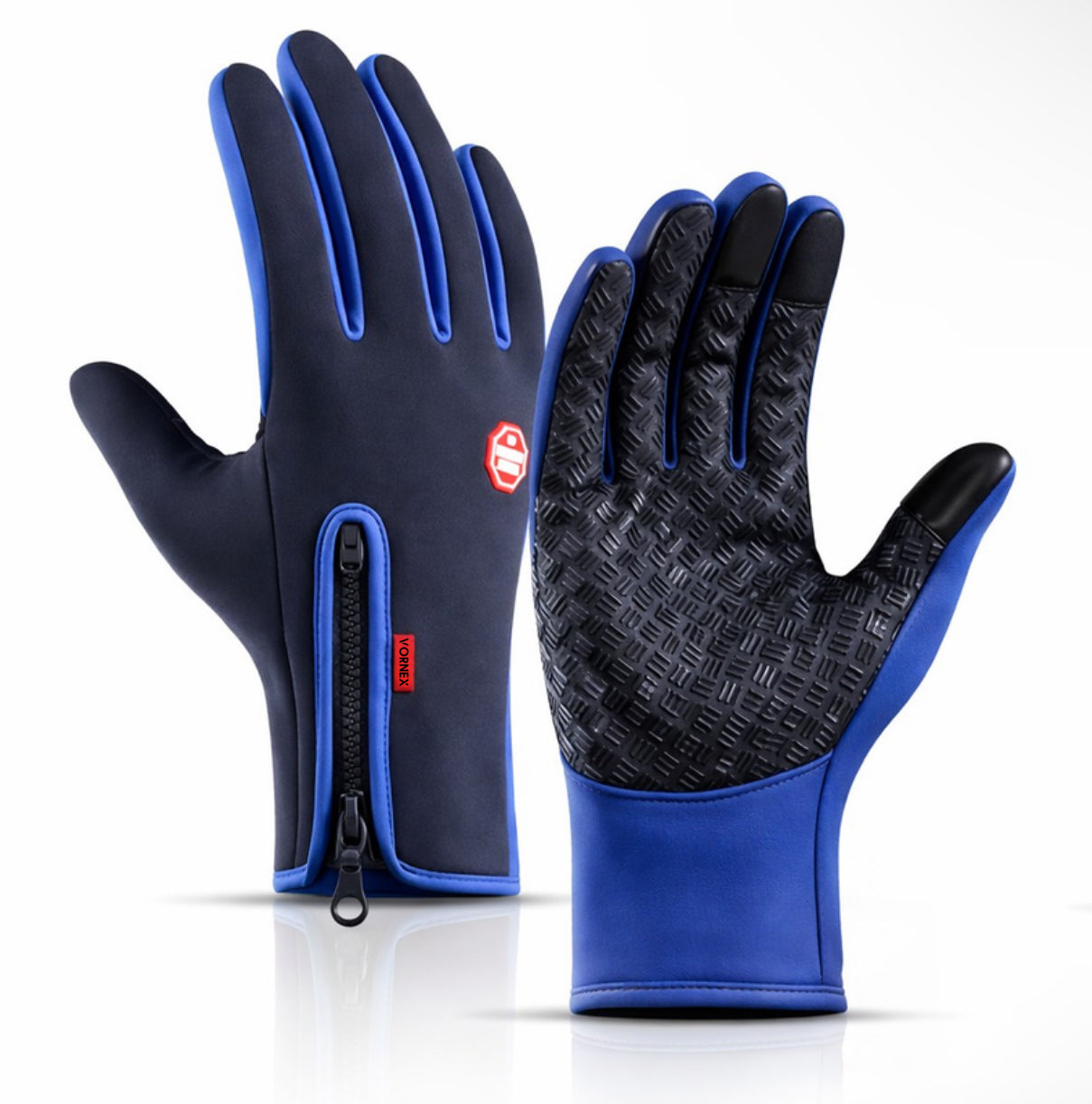 VORNEX Heated Feel Winter Gloves, Windproof, Touchscreen, Nonslip for Running, Hiking & Cycling