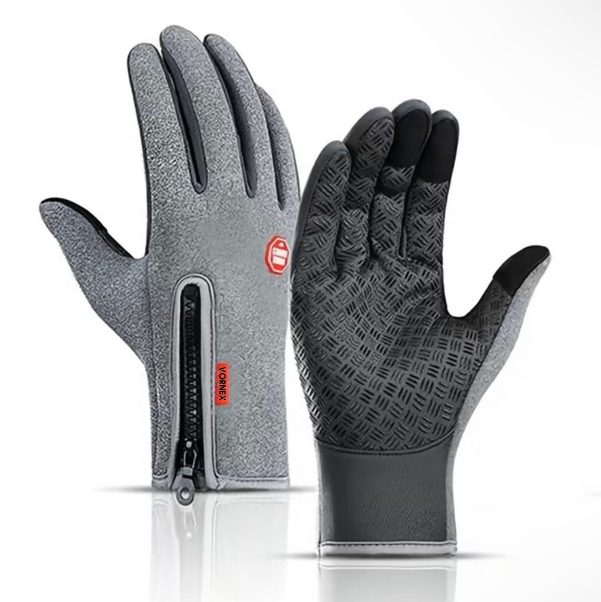 VORNEX Heated Feel Winter Gloves, Windproof, Touchscreen, Nonslip for Running, Hiking & Cycling