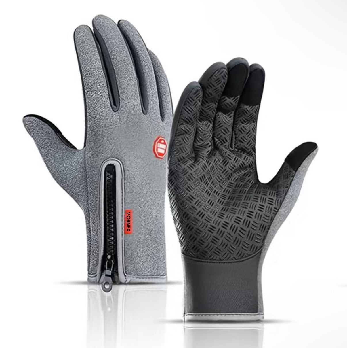 VORNEX Heated Feel Winter Gloves, Windproof, Touchscreen, Nonslip for Running, Hiking & Cycling