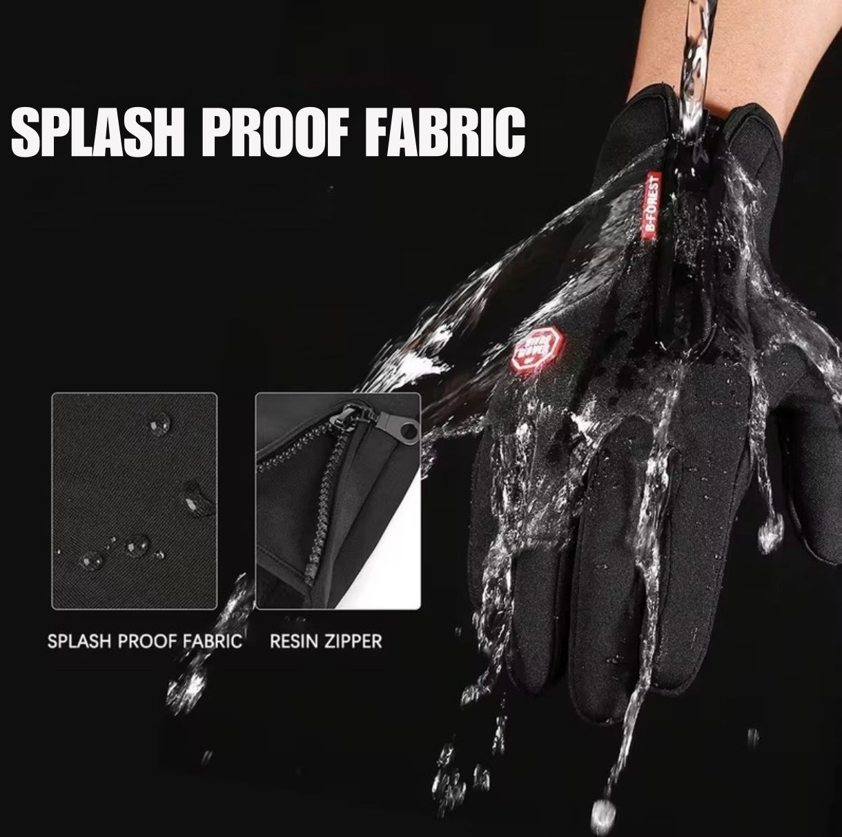 VORNEX Heated Feel Winter Gloves, Windproof, Touchscreen, Nonslip for Running, Hiking & Cycling